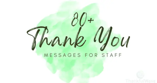 thank you messages for staff